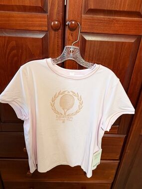 NWT Lululemon Pink Crewneck Tennis Short-Sleeve *Graphic